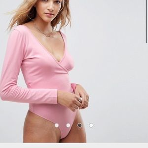 Ballet Wrap Thong Bodysuit